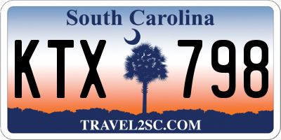 SC license plate KTX798