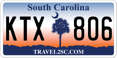 SC license plate KTX806