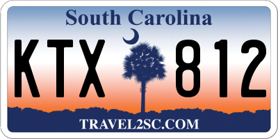 SC license plate KTX812