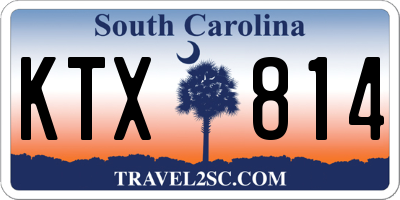 SC license plate KTX814