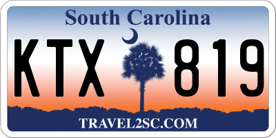 SC license plate KTX819