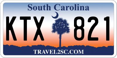SC license plate KTX821