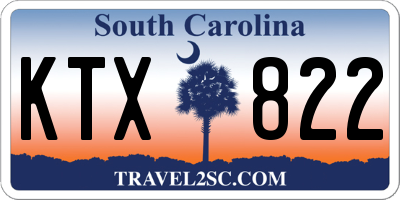 SC license plate KTX822