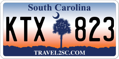 SC license plate KTX823