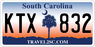 SC license plate KTX832