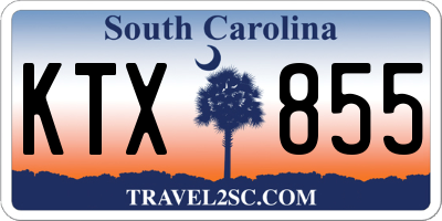 SC license plate KTX855