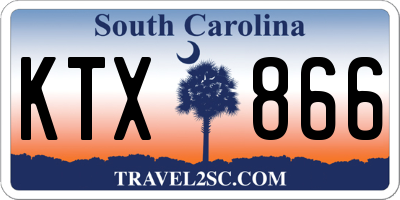 SC license plate KTX866
