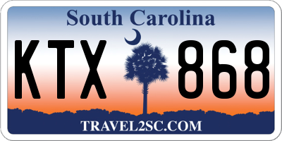 SC license plate KTX868