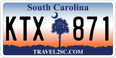 SC license plate KTX871