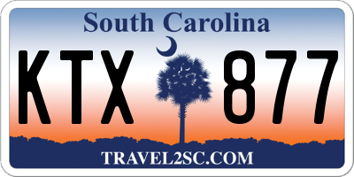 SC license plate KTX877