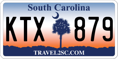 SC license plate KTX879