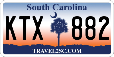 SC license plate KTX882