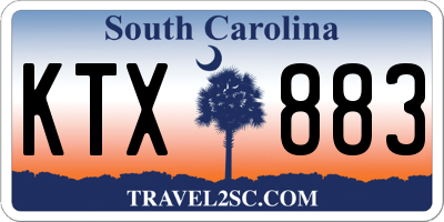 SC license plate KTX883