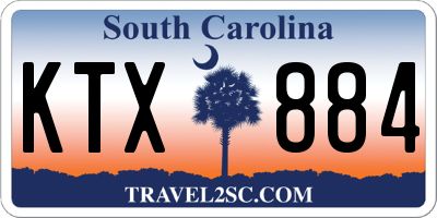 SC license plate KTX884