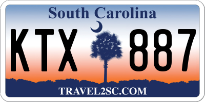 SC license plate KTX887