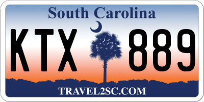 SC license plate KTX889