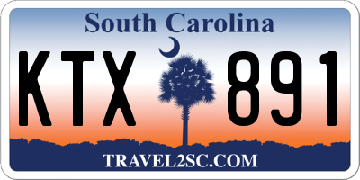 SC license plate KTX891