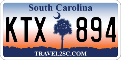 SC license plate KTX894
