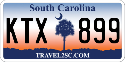 SC license plate KTX899