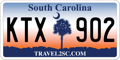 SC license plate KTX902