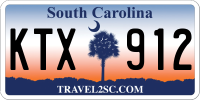 SC license plate KTX912
