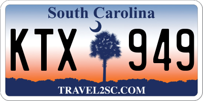 SC license plate KTX949