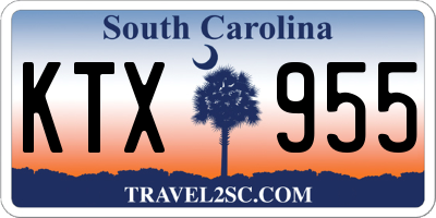 SC license plate KTX955
