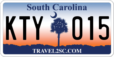 SC license plate KTY015