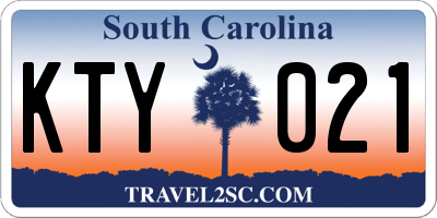 SC license plate KTY021