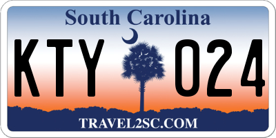 SC license plate KTY024