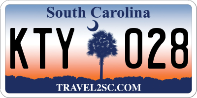 SC license plate KTY028