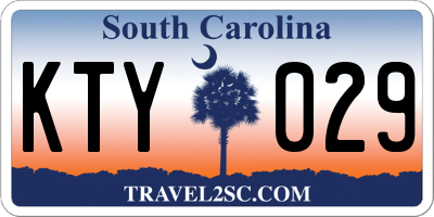 SC license plate KTY029