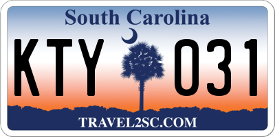 SC license plate KTY031