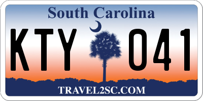 SC license plate KTY041