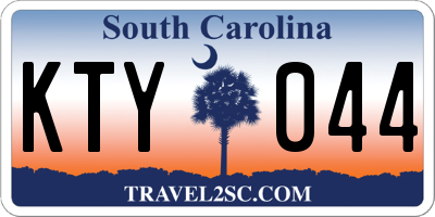 SC license plate KTY044