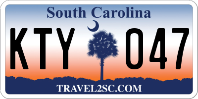 SC license plate KTY047