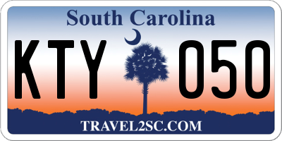 SC license plate KTY050