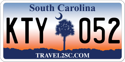 SC license plate KTY052