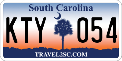 SC license plate KTY054