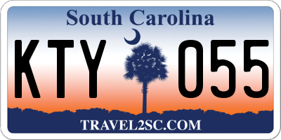 SC license plate KTY055
