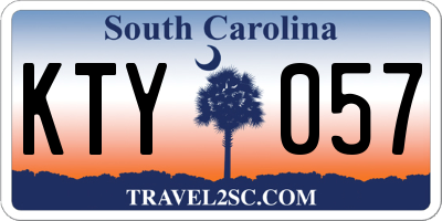 SC license plate KTY057