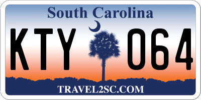 SC license plate KTY064
