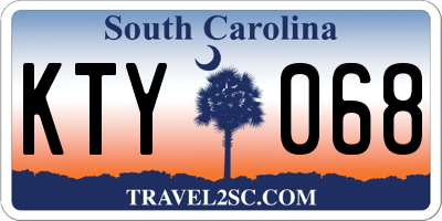 SC license plate KTY068