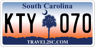 SC license plate KTY070