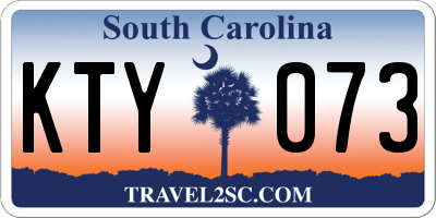 SC license plate KTY073