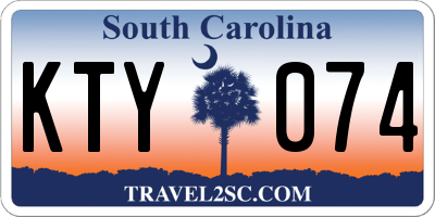 SC license plate KTY074