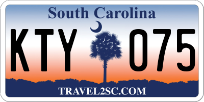 SC license plate KTY075