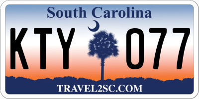 SC license plate KTY077