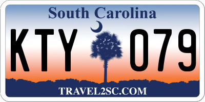 SC license plate KTY079