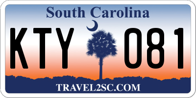 SC license plate KTY081